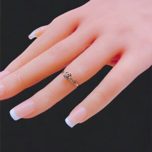 AN015 Anillo de baby solido en dos tonos con flor color rose gold size 2 1_2” peso 1.1gr precio $110.00 2 piezas disponibles_