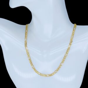 CA0039 Cadena estilo figaro en un tono peso medio size 16" peso 4g precio $400.00
