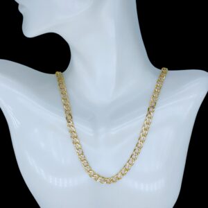 CA0042 Cadena cubana en dos tonos peso medio size 26'' 12.3gr precio $1,230.00