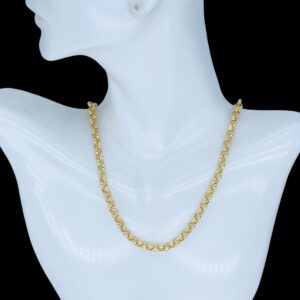 CA0038 Cadena estilo roló en un tono peso medio size 20" peso 11.3gr precio $1,130.00