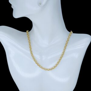 CA032 Cadena estilo roló en un tono peso medio size 20'' peso 8.6gr. precio $860.00